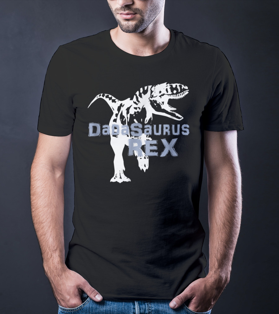 Father Son DaDaSaurus Rex Dinosaur Matching T-Shirt