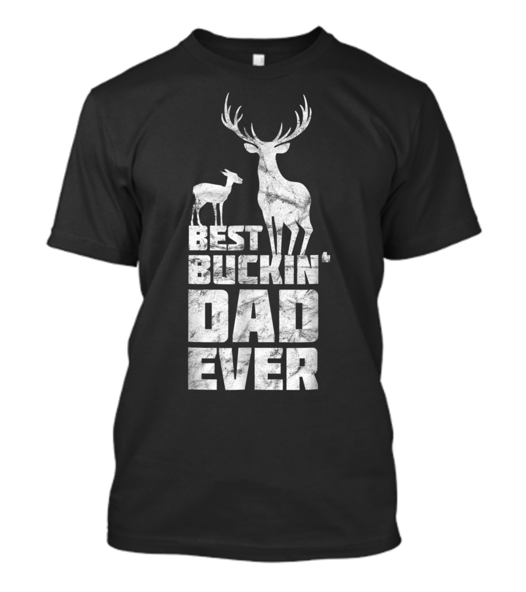 Best Buckin' Dad Ever Deer Stag And Fawn T-Shirt
