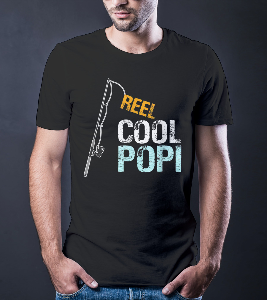 Reel Cool Popi Mens Graphic From Granddaughte T-Shirt