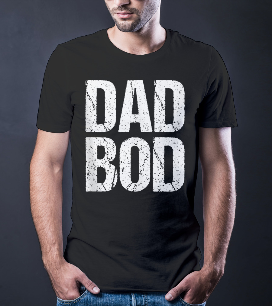 Dad Bod Mens Funny Gym Workout Cheat Day T-Shirt