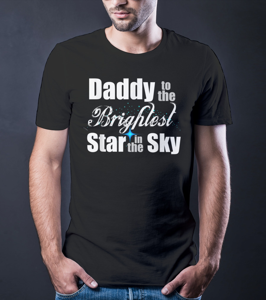 Daddy To The Brightest Star In The Sky Men's Father's Day Angel T-Shirt