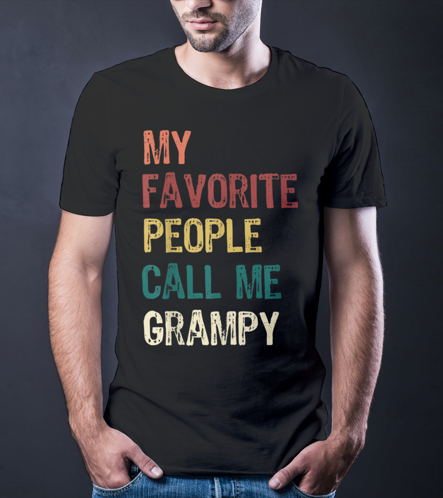 My Favorite People Call Me Grampy Vintage T-Shirt