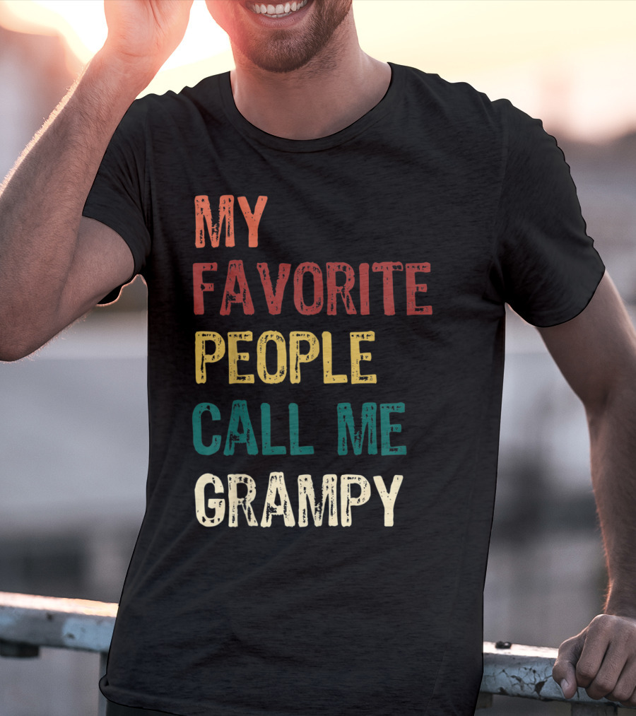 My Favorite People Call Me Grampy Vintage T-Shirt