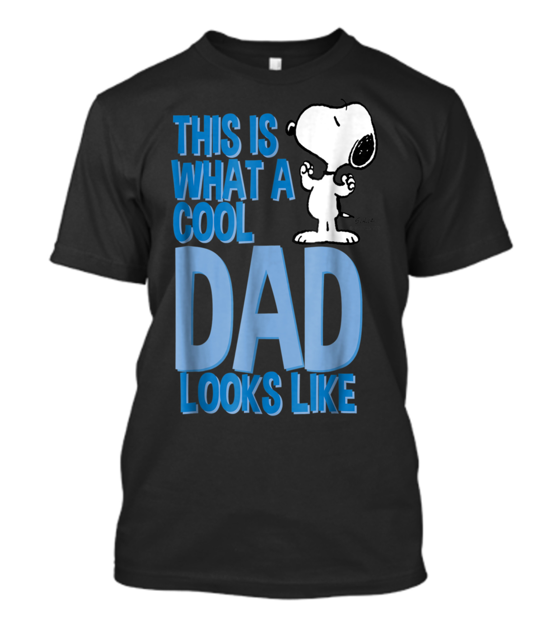 Snoopy This Is What A Cool Dad Looks Like Peanuts Mens T-Shirt