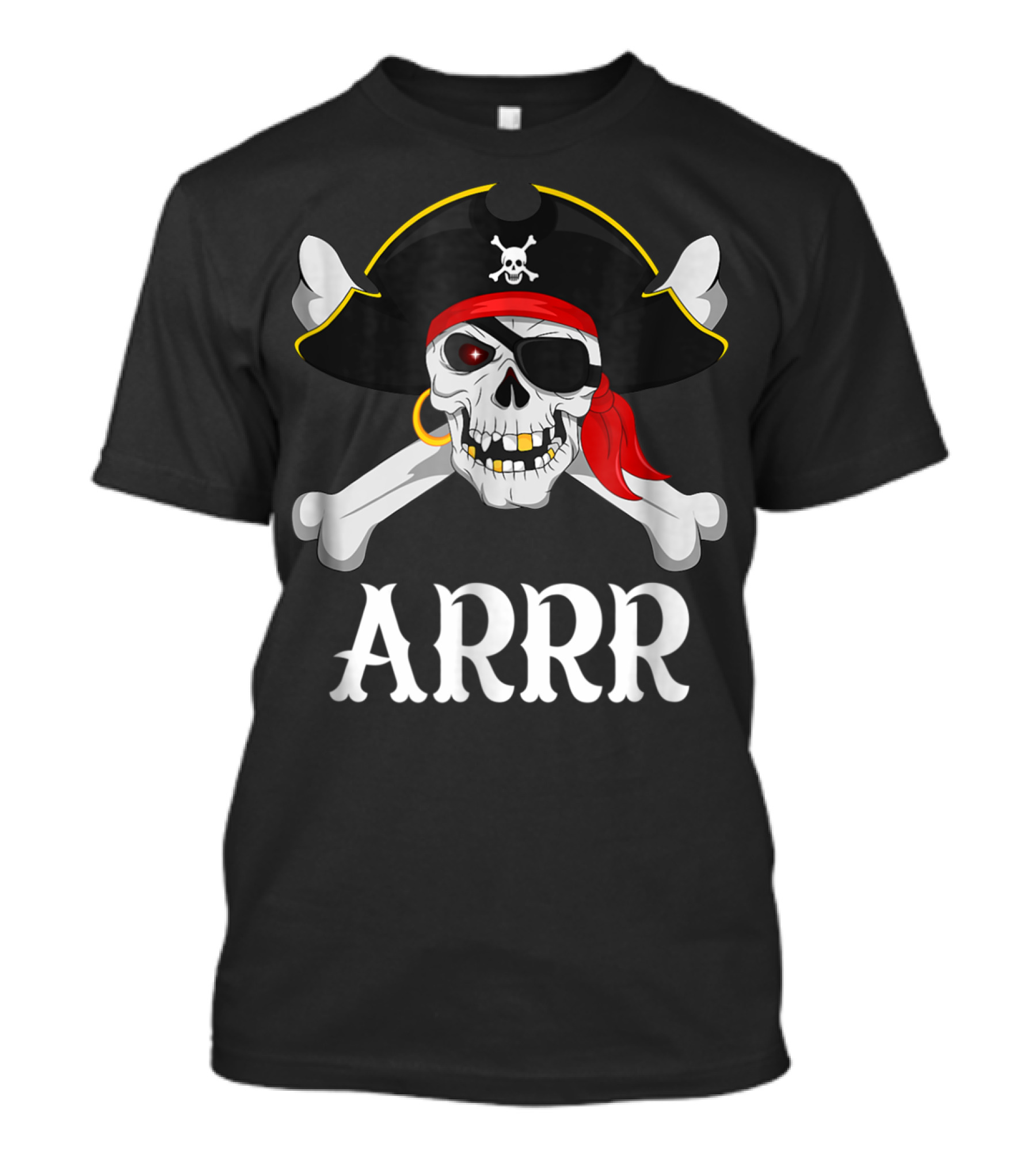 Arrr Pirate Skull And Crossbones For Kids Or Adults T-Shirt