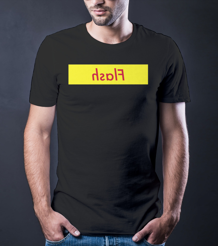 Reverse Flash Yellow Red Text Classic T-Shirt