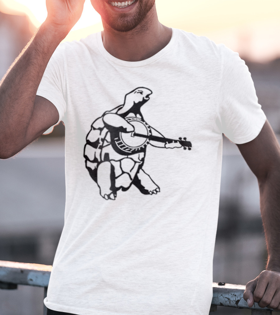 Terrapin Station Turtle Playing Banjo T-Shirt