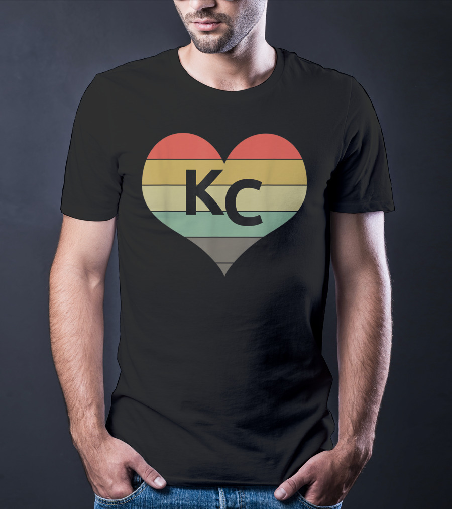 Kansas City Vintage Heart Love KC Men T-Shirt