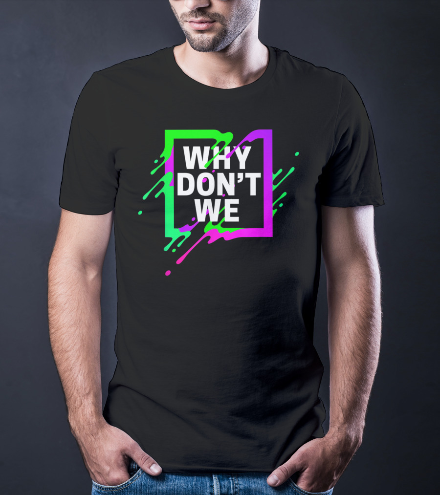 Why Don't We Neon Splash Box T-Shirt