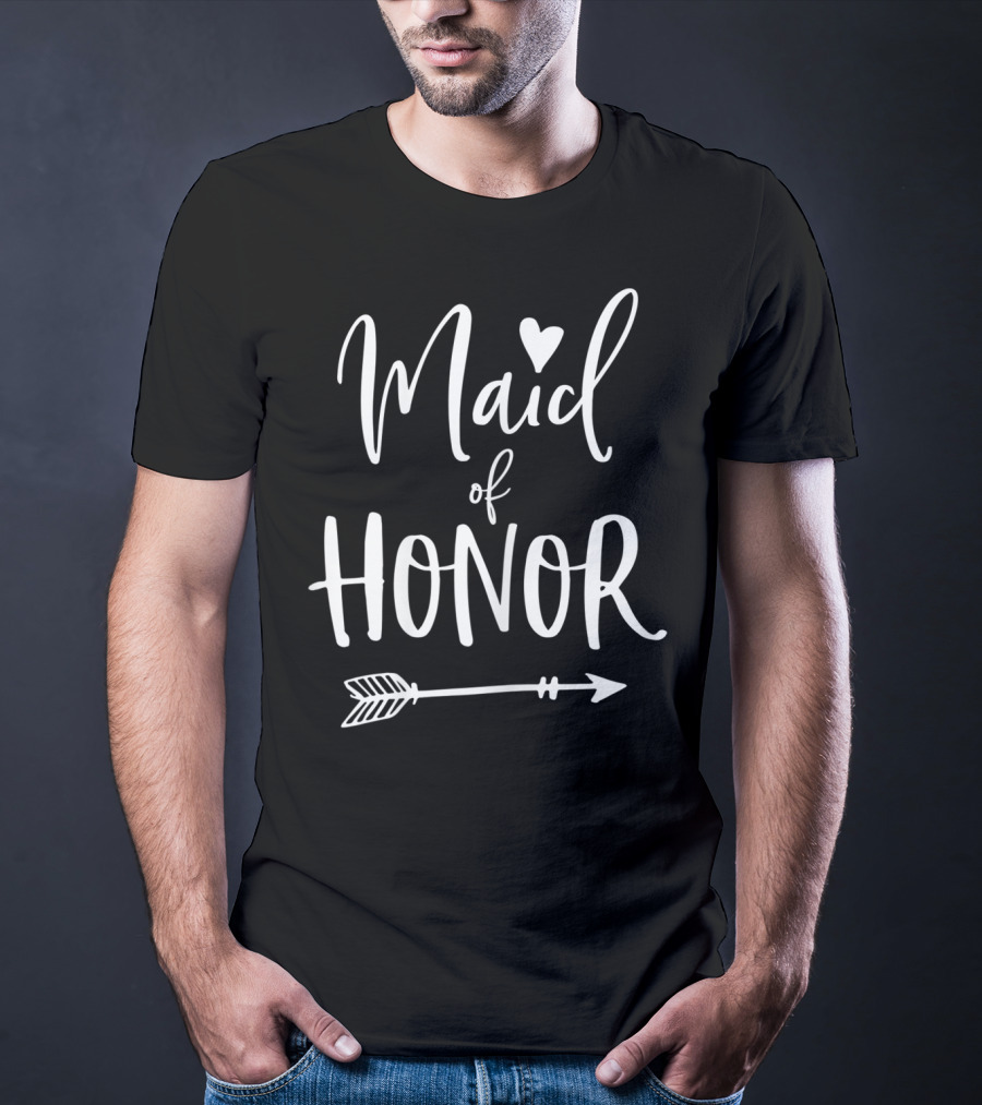 Maid Of Honor Heart Arrow T-Shirt