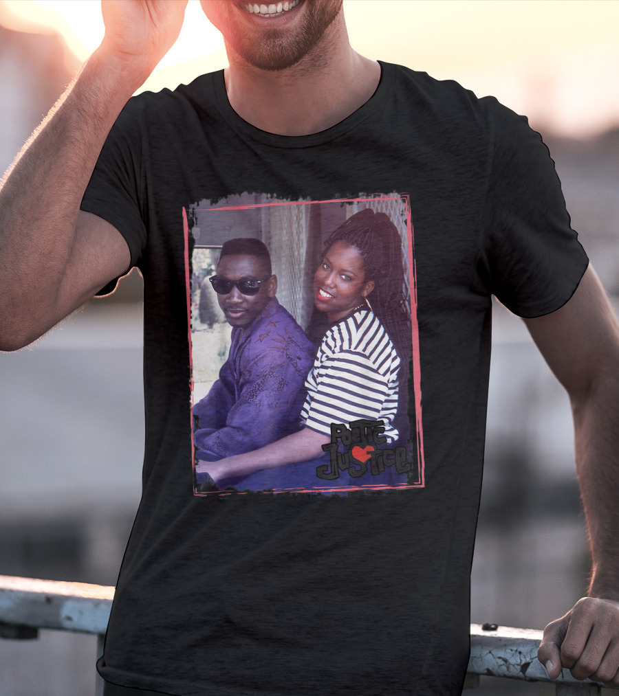 Poetic Justice Photograph With Iesha And Chicago Sitting Together T-Shirt