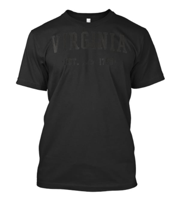 Virginia Est 1788 State Of Virginia With Outline Of The State T-Shirt