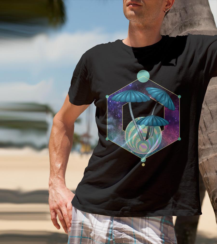 Bass Head Nectar Galaxy Mushroom Trip Dubstep T-Shirt