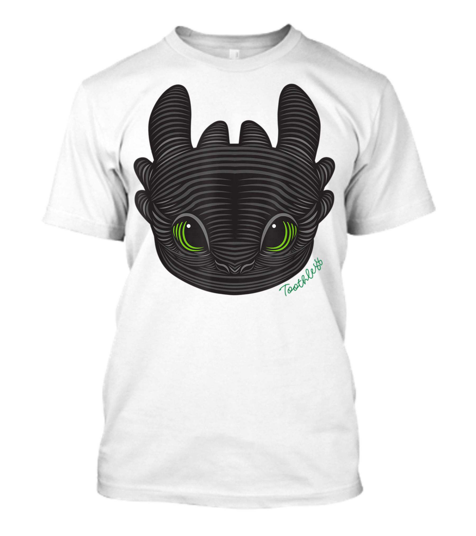 How To Train Your Dragon 3 Hidden World Toothless Green Eyes T-Shirt