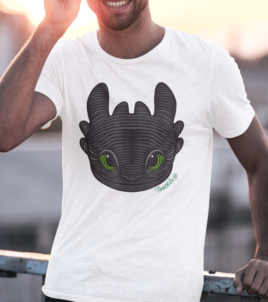 How To Train Your Dragon 3 Hidden World Toothless Green Eyes T-Shirt