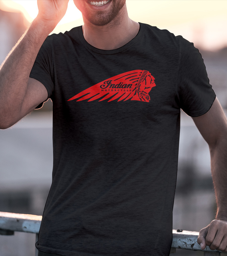 Indian Motorcycle Logo Cafe Racer Biker T-Shirt