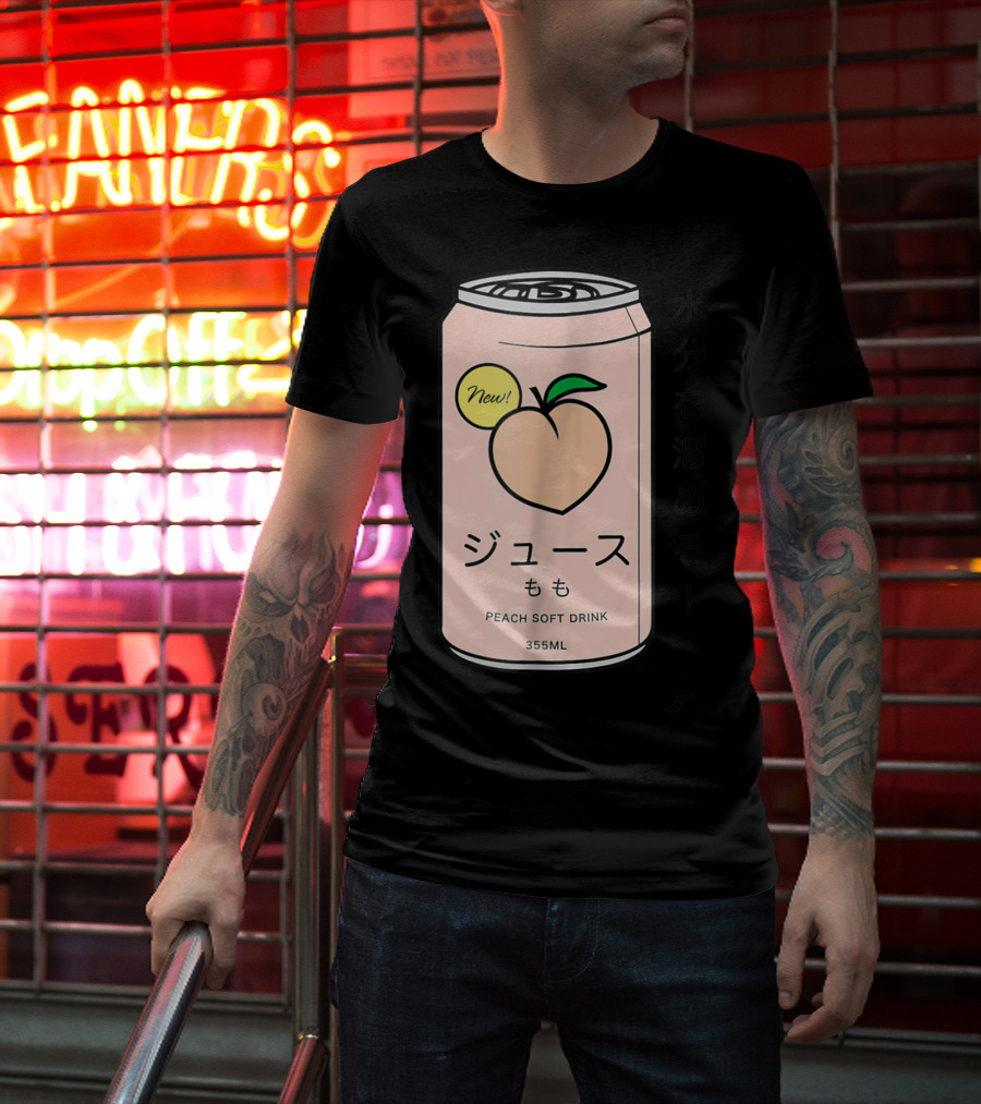 New Juusu Peach Soft Drink 355mL Japanese Aesthetic T-Shirt
