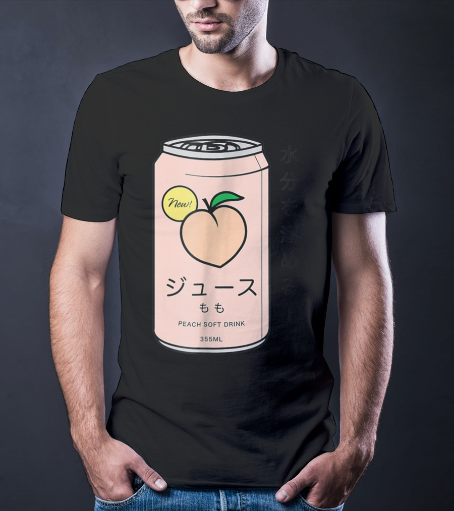 New Juusu Peach Soft Drink 355mL Japanese Aesthetic T-Shirt