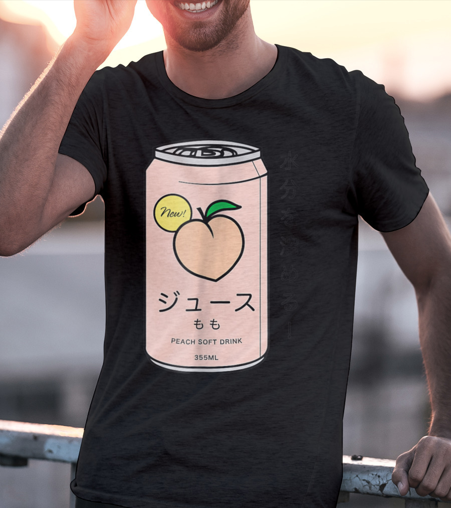 New Juusu Peach Soft Drink 355mL Japanese Aesthetic T-Shirt