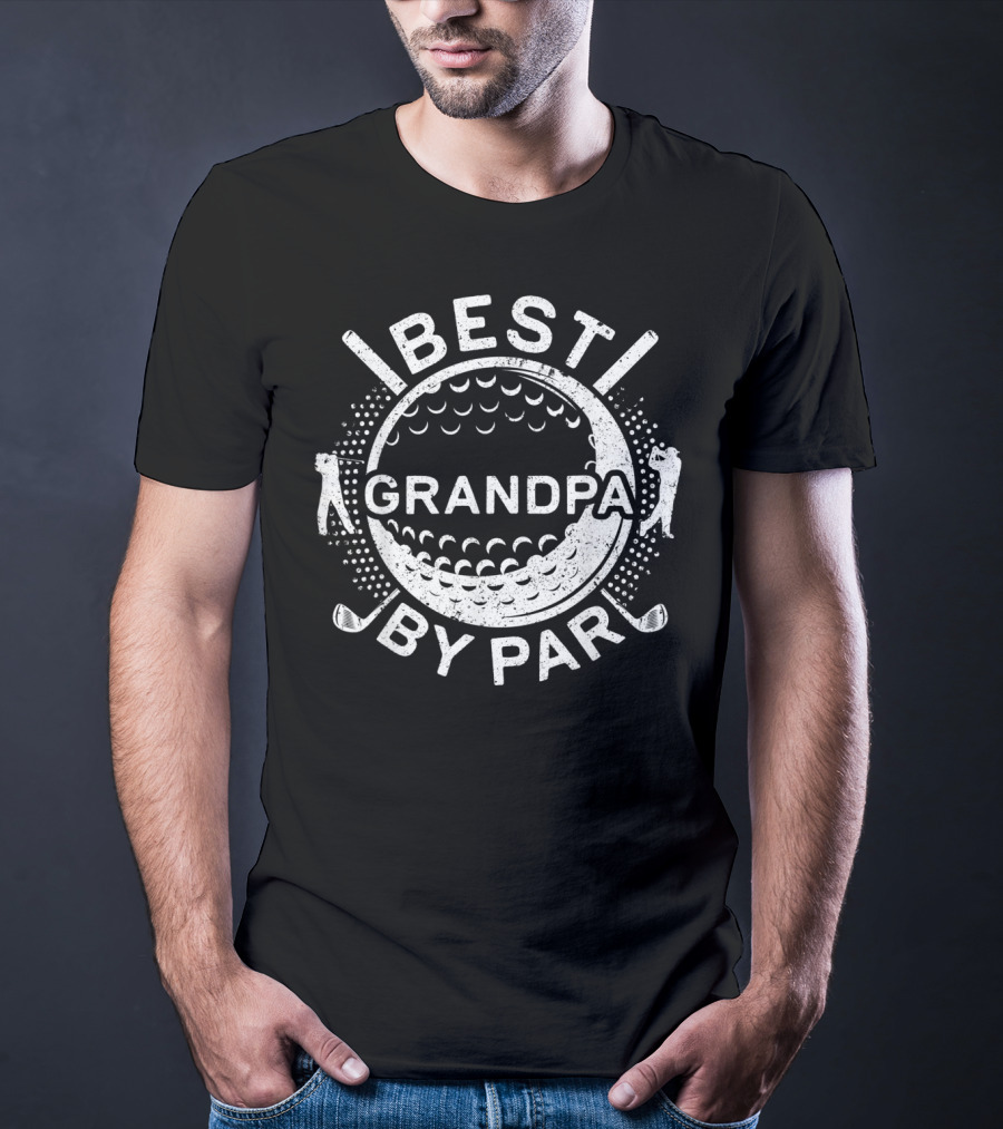 Best Grandpa By Par Golf Lover Father T-Shirt