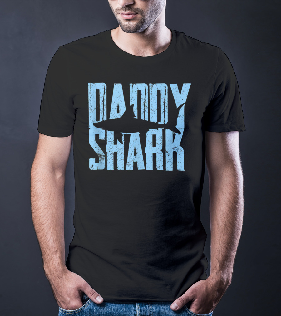 Daddy Shark Father's Day Gift Mens T-Shirt