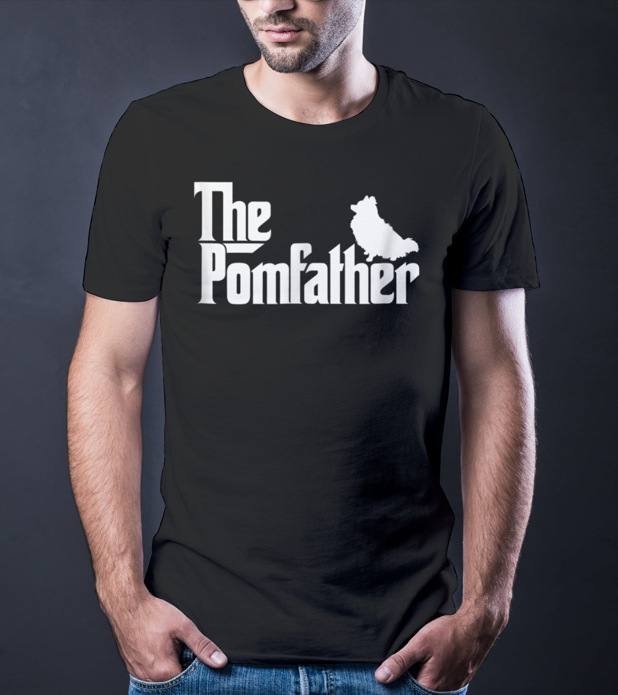 The Pomfather Mens Funny Pomeranian Dad Father T-Shirt