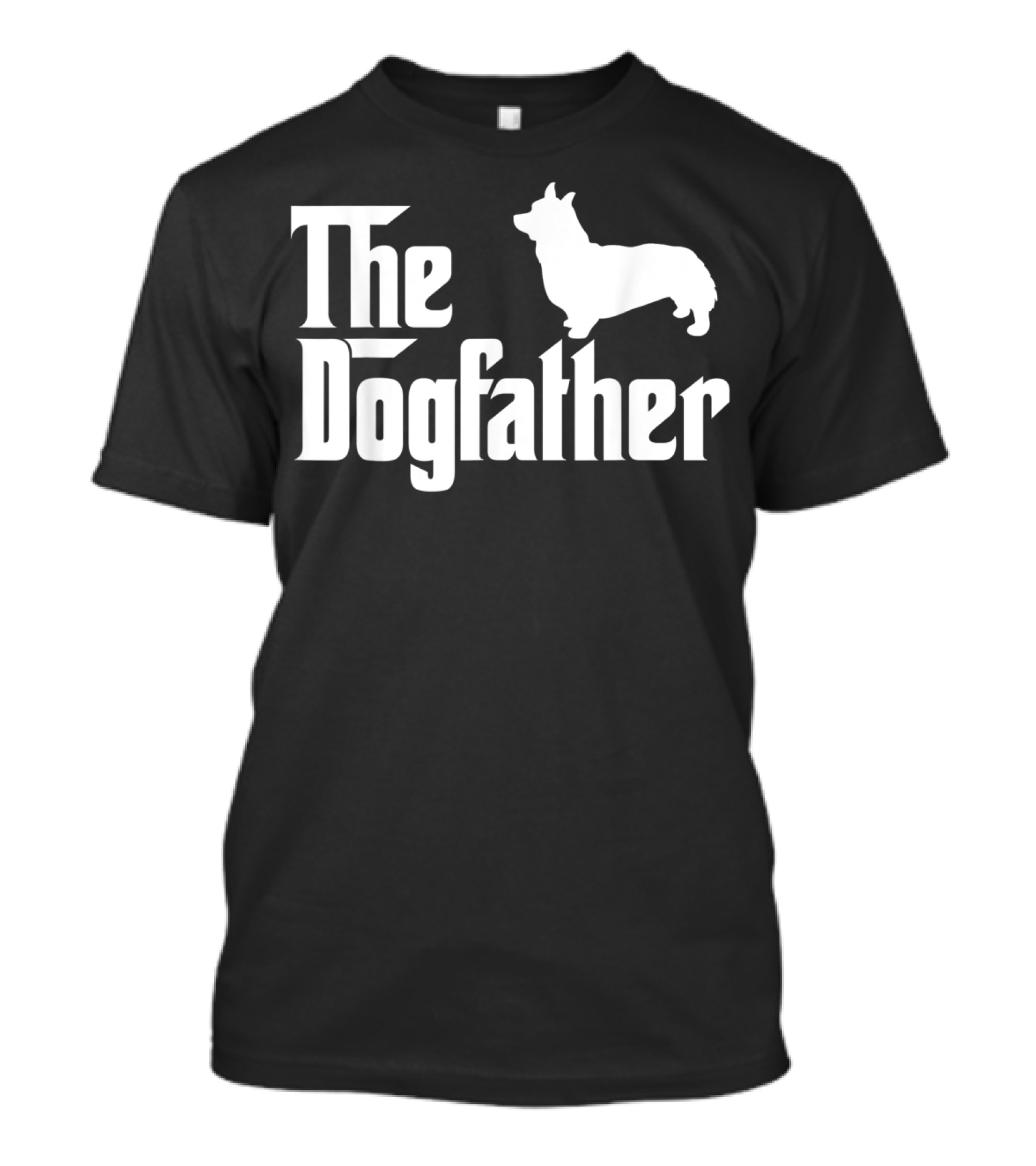 The Dogfather Funny Corgi Mens T-Shirt