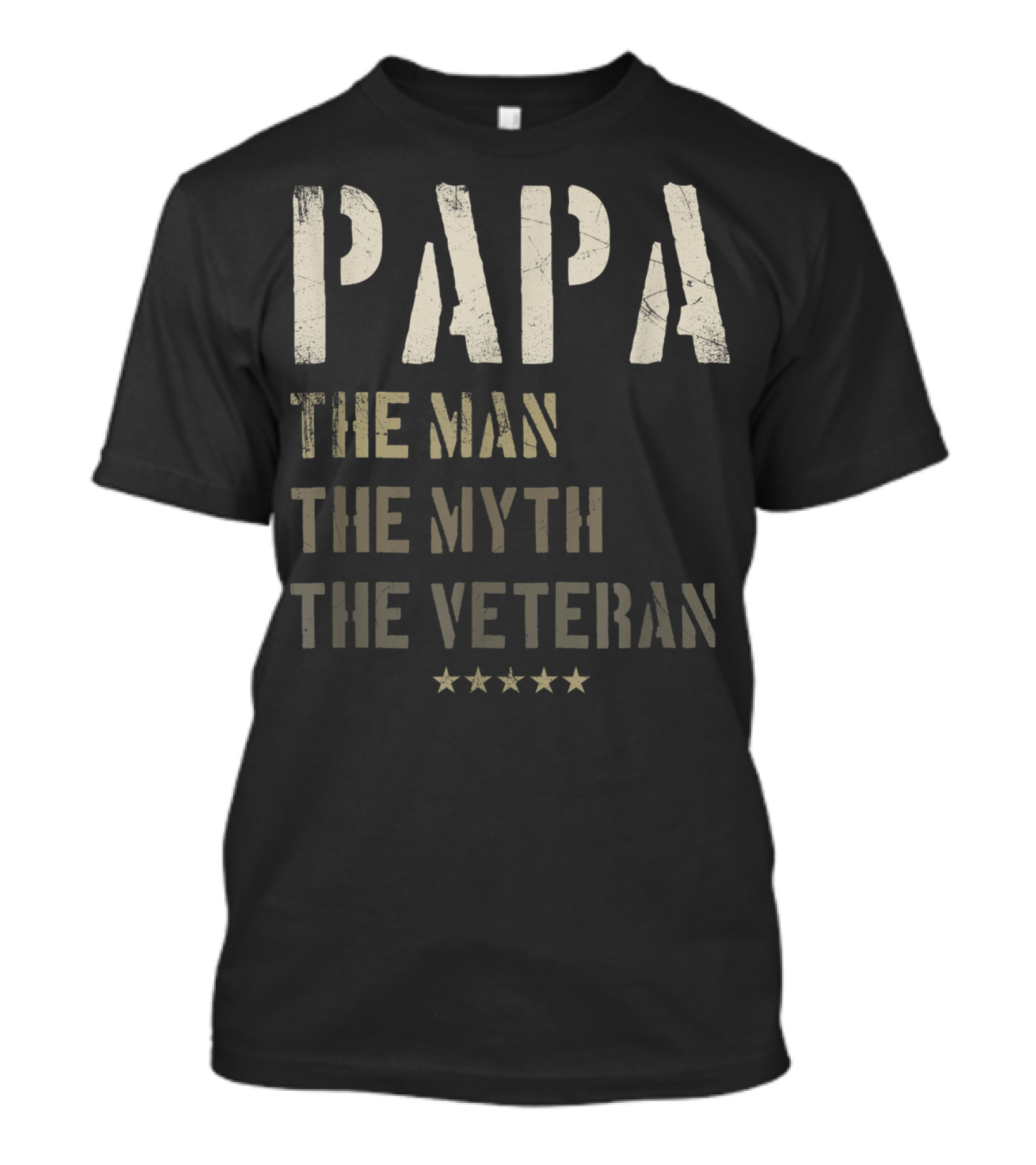 Papa The Man The Myth The Veteran T-Shirt