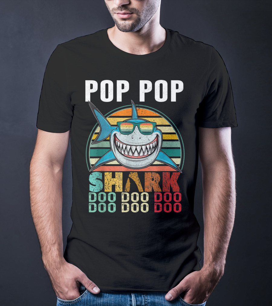 Pop Pop Shark Doo Doo Doo Doo T-Shirt