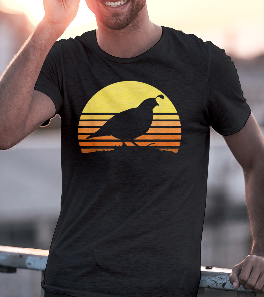 Quail Hunting Upland Bird Game Hunter Shooting Sunset T-Shirt