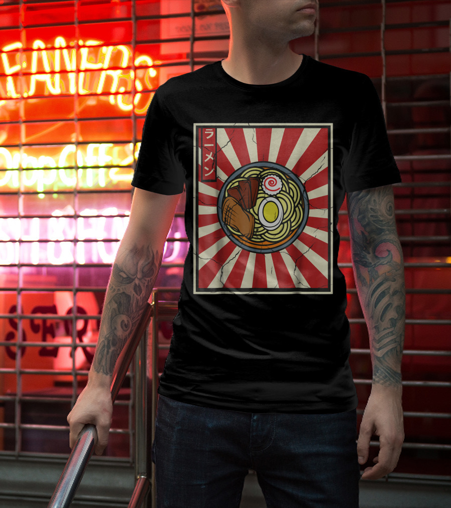 Ramen Retro Vintage Japanese Tasty Noodles Lover T-Shirt