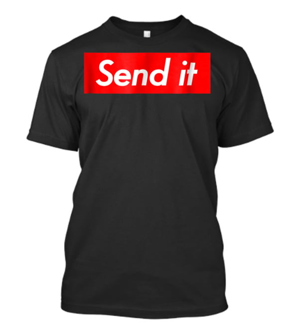 Send It Red Bold Text Iconic T-Shirt