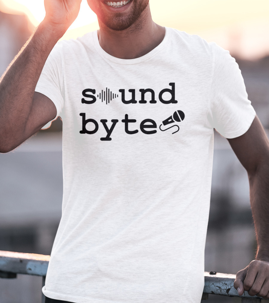 Sound Byte With Microphone And Soundwave T-Shirt