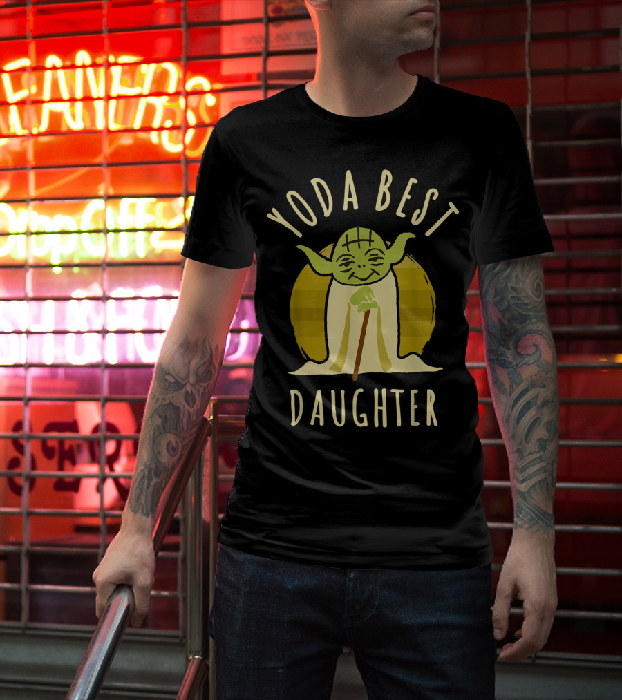 Yoda Best Daughter Cartoon Yoda Star Wars T-Shirt