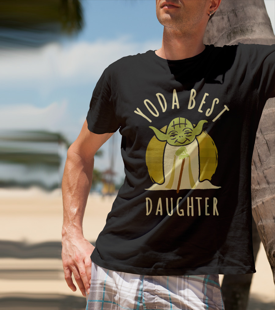 Yoda Best Daughter Cartoon Yoda Star Wars T-Shirt