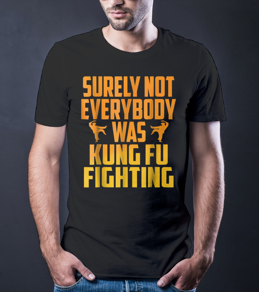 Surely Not Everybody Was Kung Fu Fighting Retro Kung Fu Pose T-Shirt
