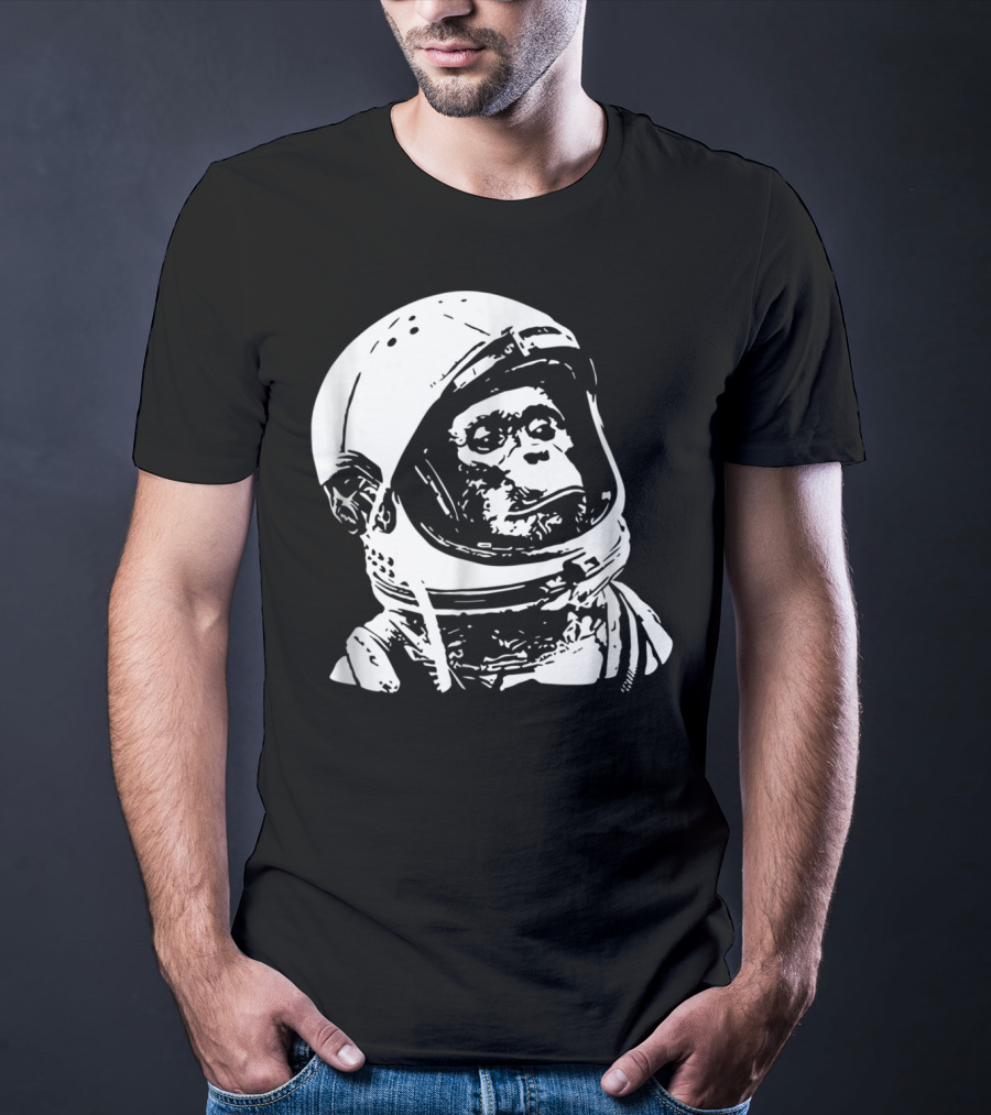 Vintage Space Astronaut Monkey Iconic Exploration T-Shirt
