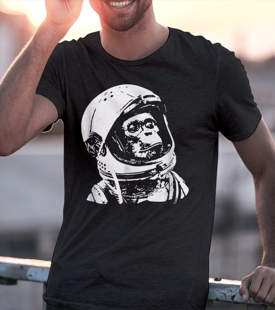 Vintage Space Astronaut Monkey Iconic Exploration T-Shirt