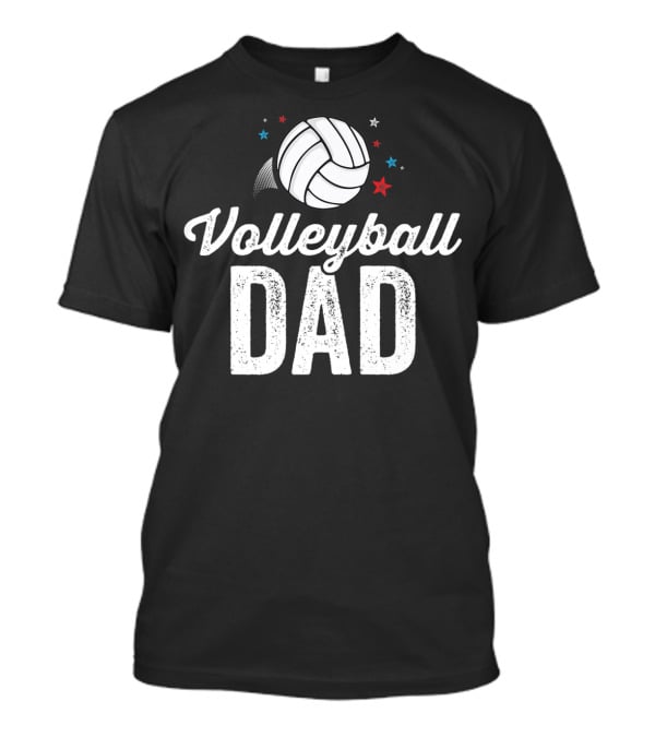 Volleyball Dad Player Coach Team Star T-Shirt