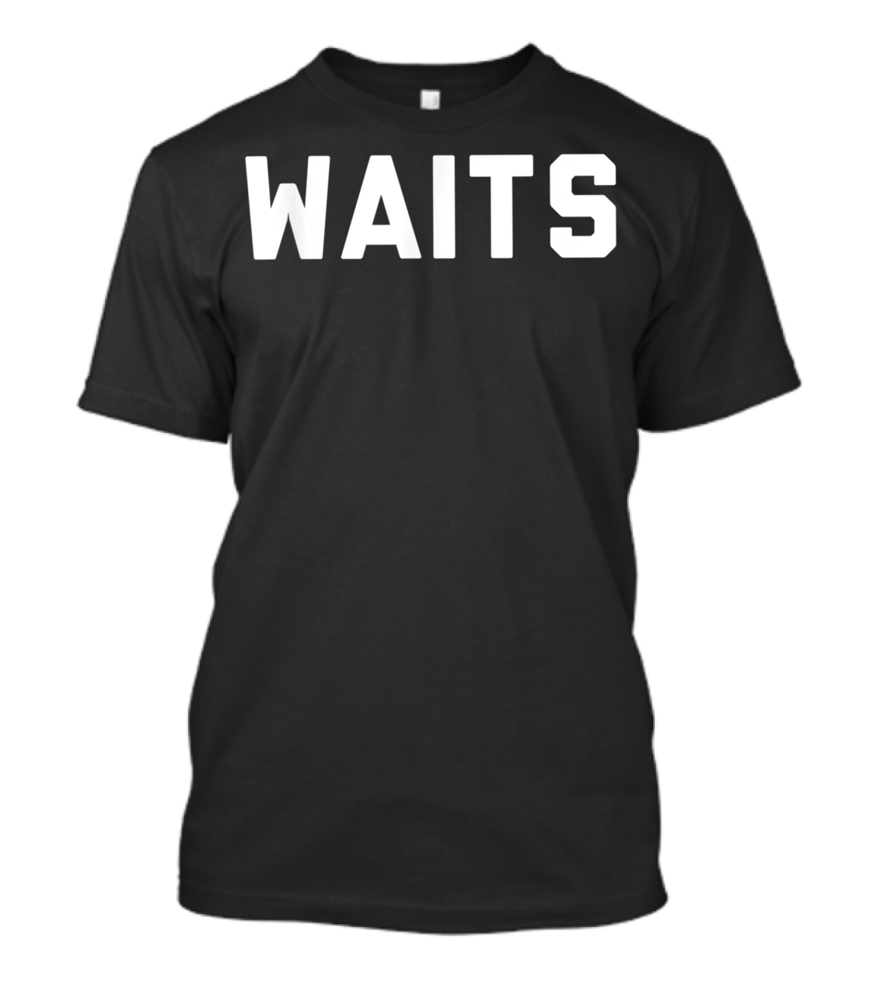 Waits Multiple Colors Text T-Shirt