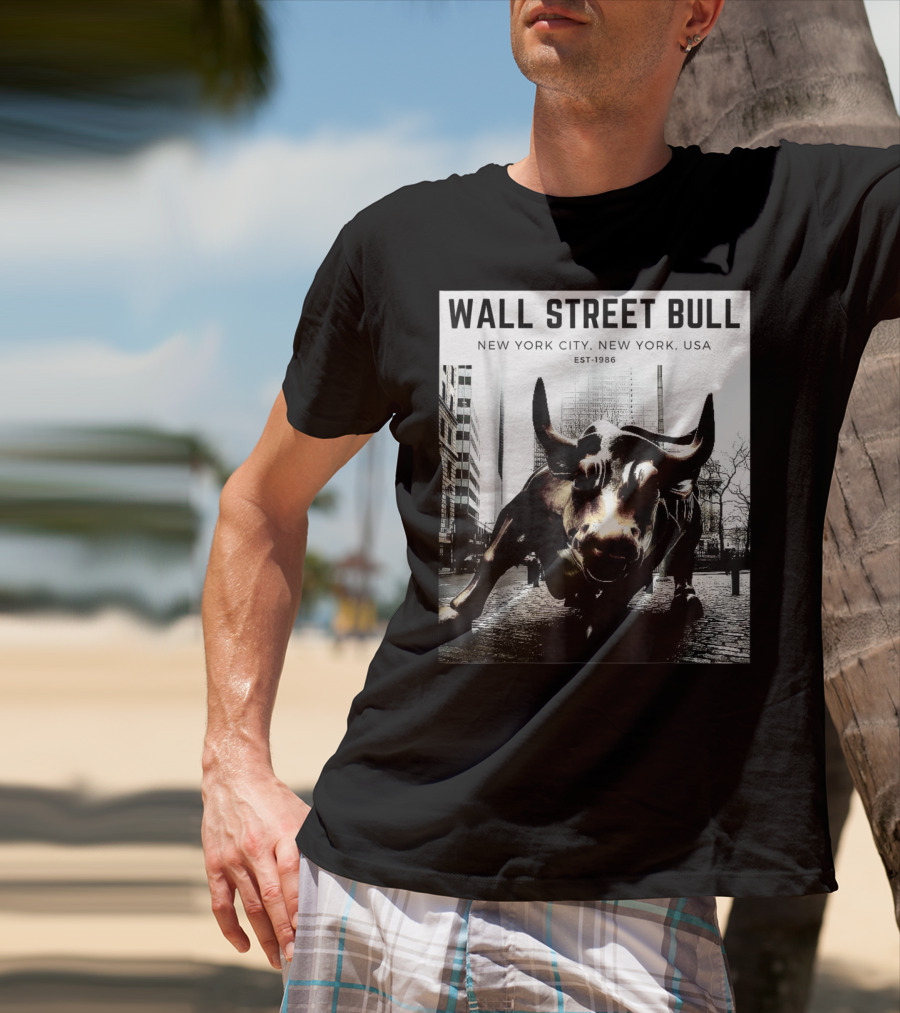 Wall Street Bull New York City EST-1986 T-Shirt