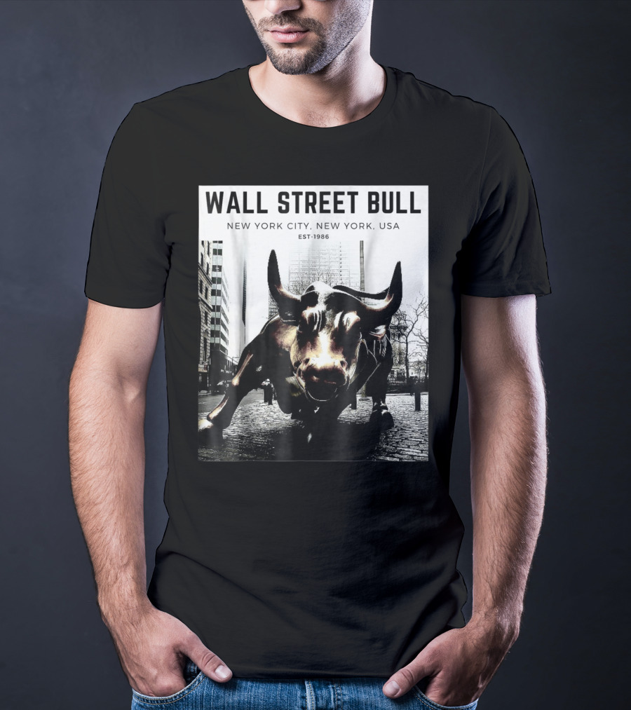 Wall Street Bull New York City EST-1986 T-Shirt