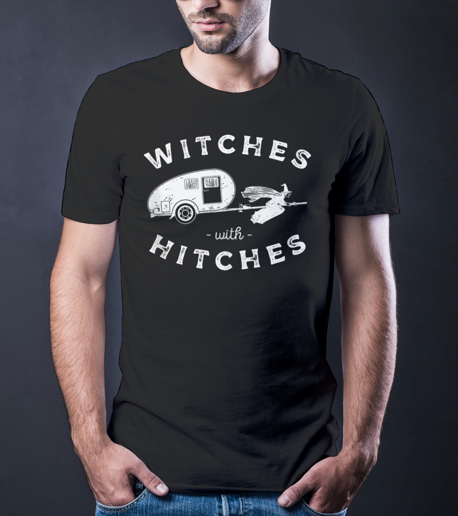 Witches With Hitches Halloween Witches Glamping Glamper T-Shirt