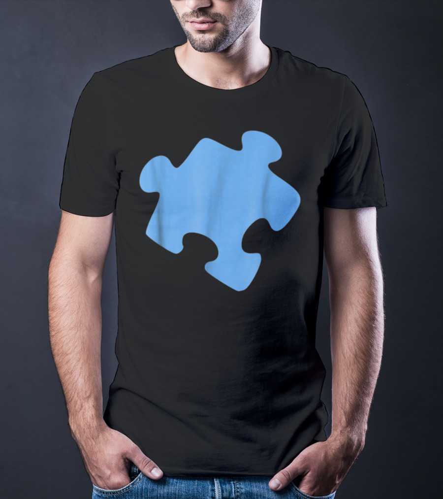 Blue Jigsaw Puzzle Piece T-Shirt
