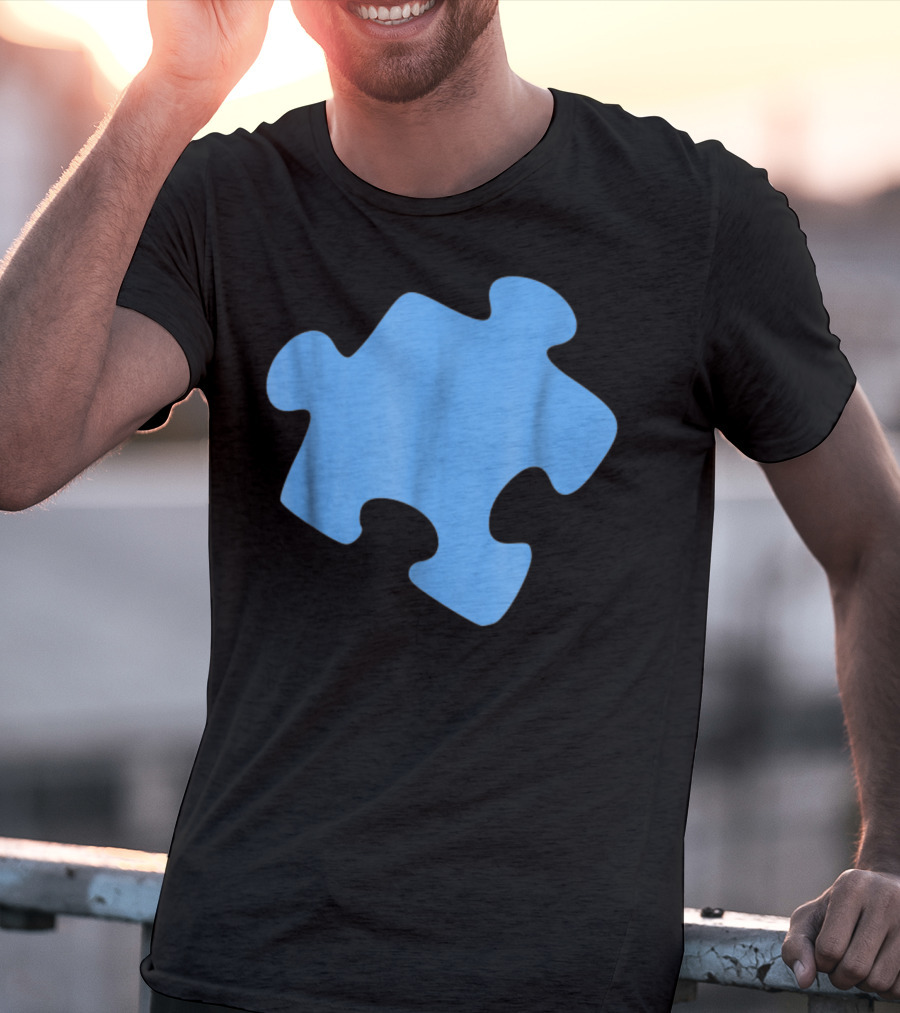 Blue Jigsaw Puzzle Piece T-Shirt