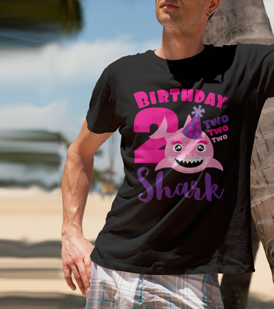 Birthday 2 Shark Two Two Two T-Shirt