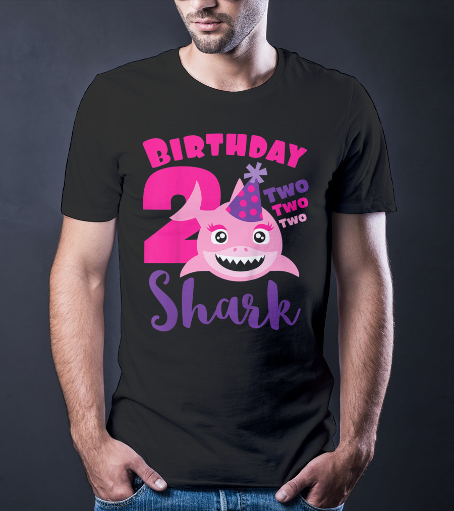 Birthday 2 Shark Two Two Two T-Shirt