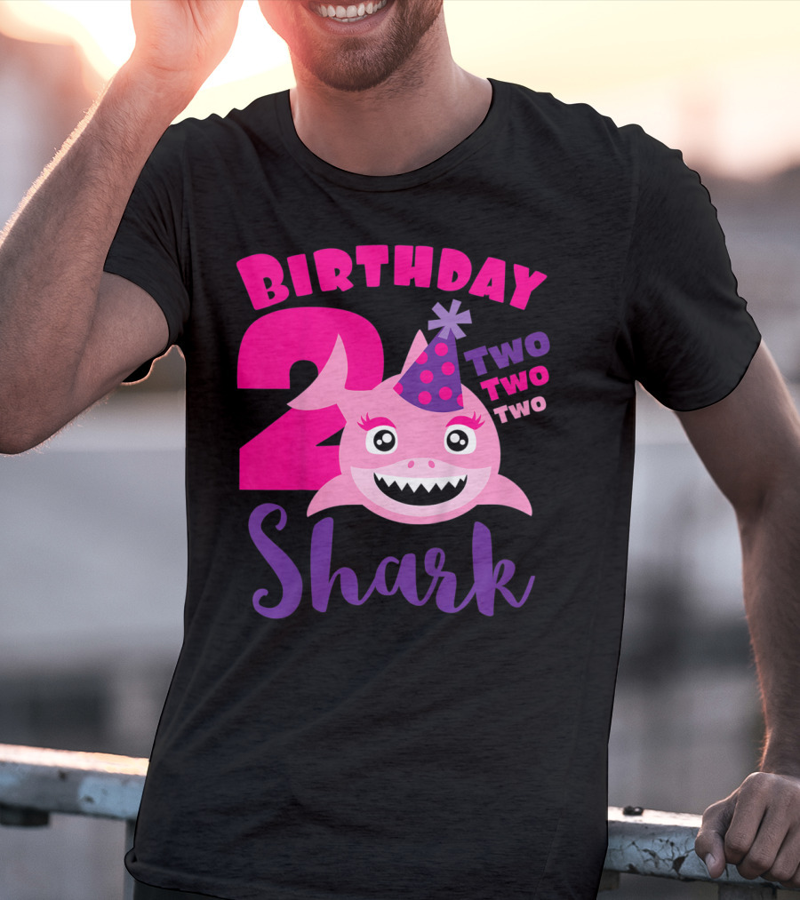 Birthday 2 Shark Two Two Two T-Shirt