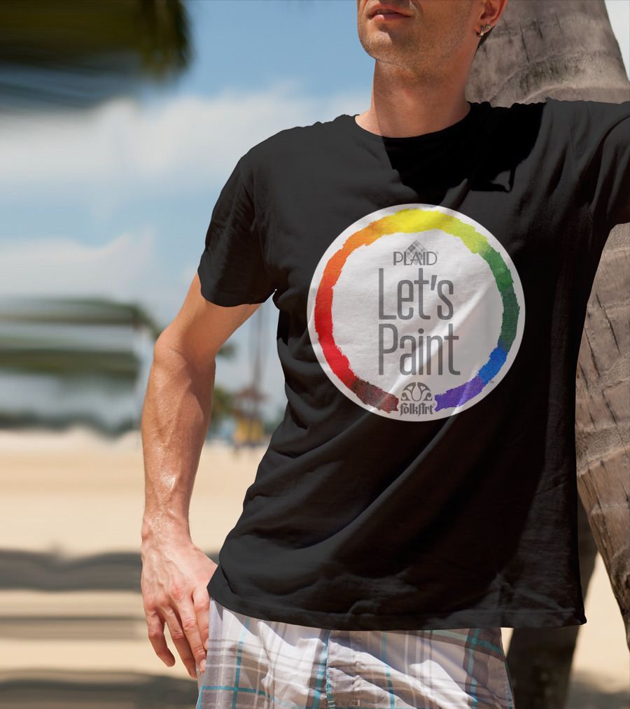 Plaid FolkArt Let's Paint Color Wheel T-Shirt