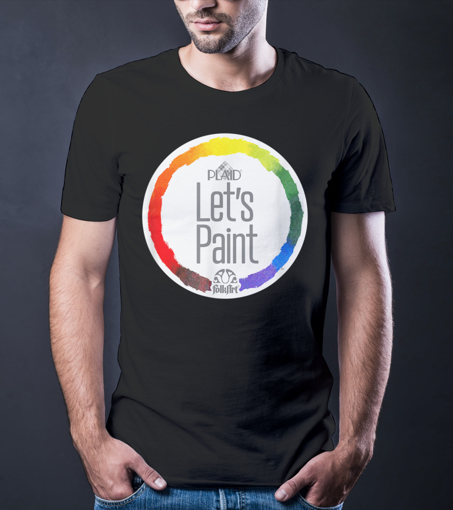 Plaid FolkArt Let's Paint Color Wheel T-Shirt
